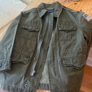 Polo Ralph Lauren Olive Green Military Jacket